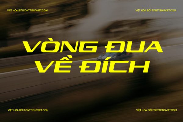 Font Việt hóa 1FTV VIP Pro Racing Italic