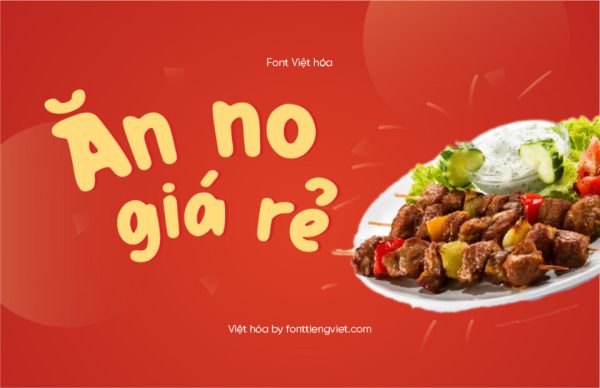 Font Việt hóa 1FTV VIP Red Burger