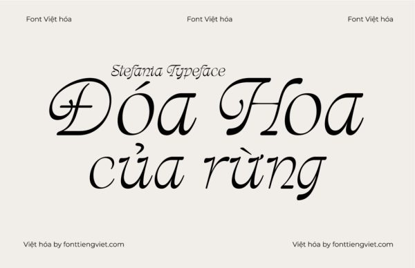 Font Việt hóa 1FTV VIP Stefania