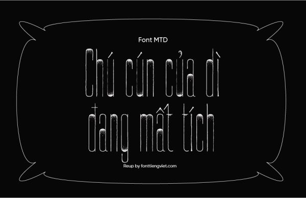 Font Việt hóa MTD Bon Ami