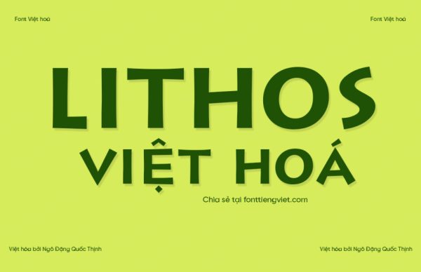 Font việt hóa HP-Lithos