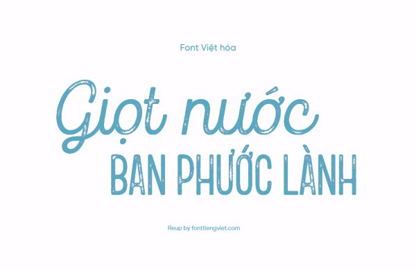 Font Việt hóa MTD Goodwater