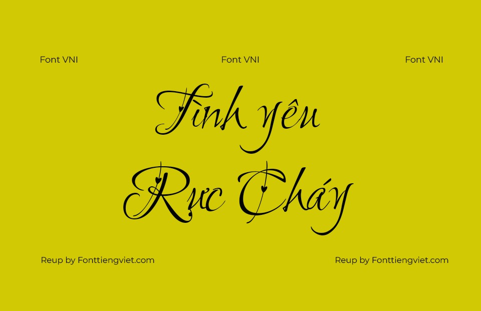 Font Việt hoá VNI 24 Love 1 Font Việt hoá VNI 24 Love