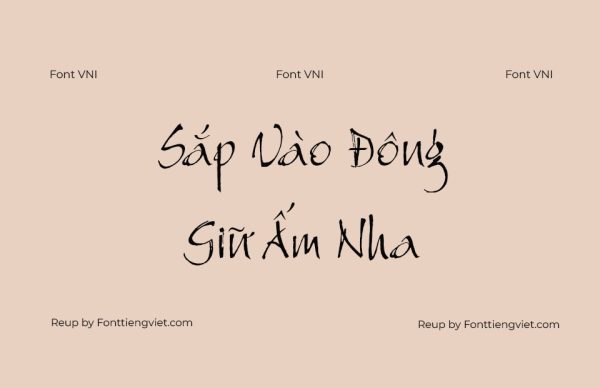 Font Việt hoá VNI 29 BrushMe