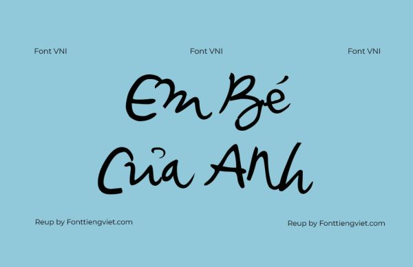 Font Việt hoá VNI Baybuom
