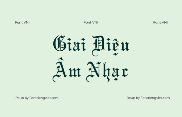 Font Việt hoá VNI Maria