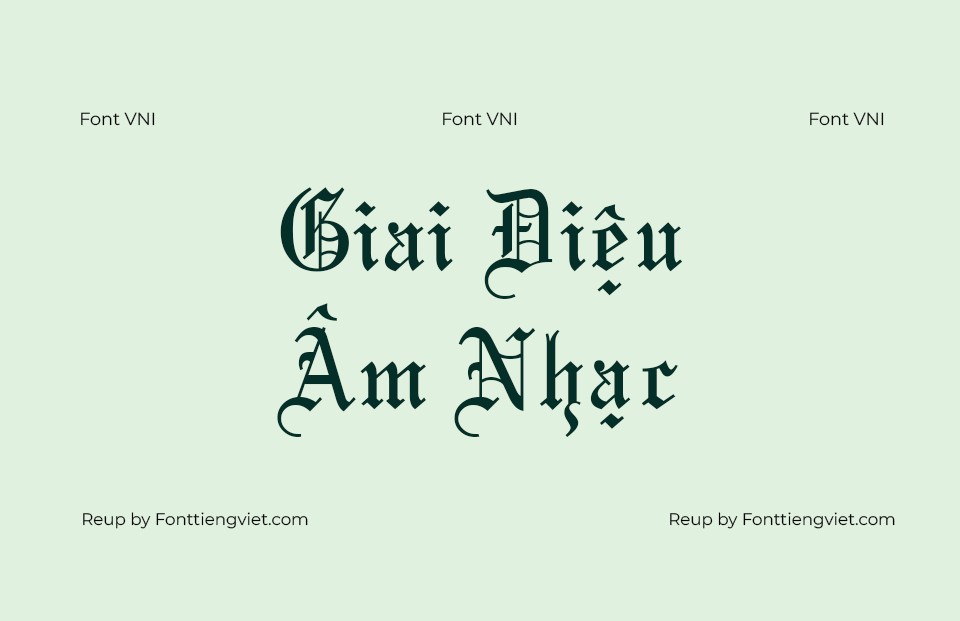 Font Việt hoá VNI Maria 1 Font Việt hoá VNI Maria