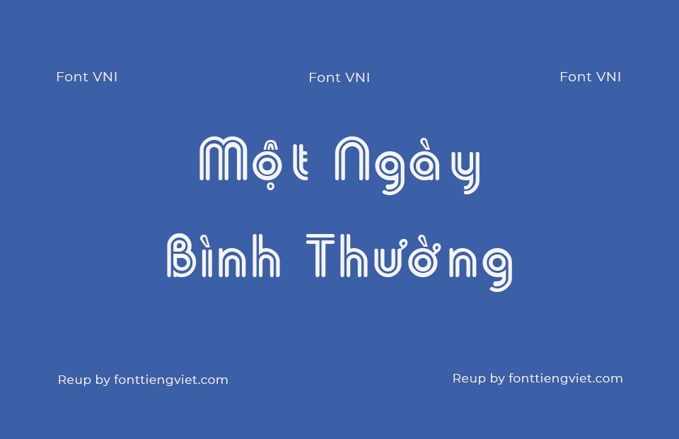 Font Việt hoá VNI Tubes 1 Font Việt hoá VNI Tubes