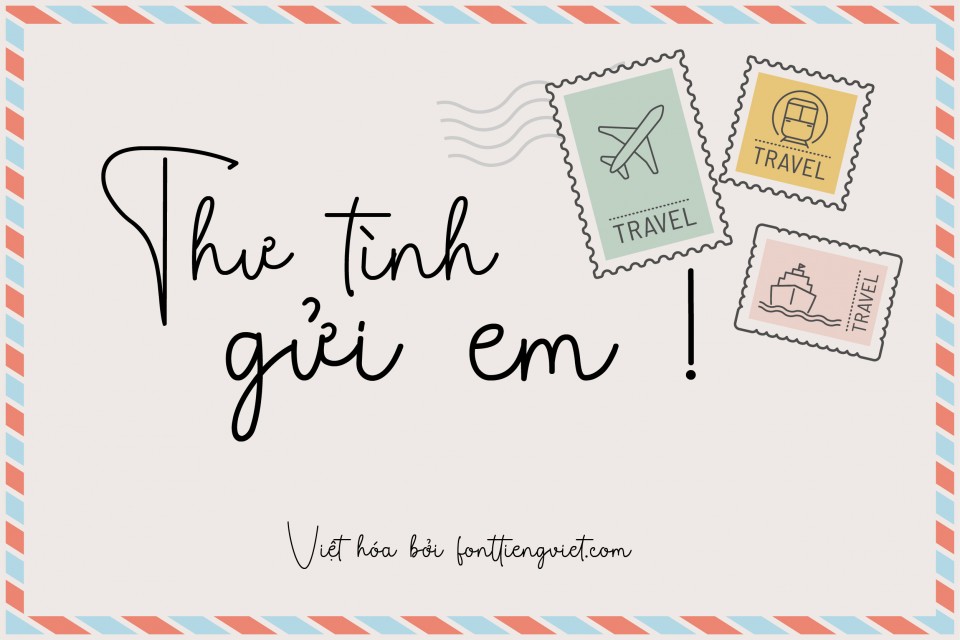 Font việt hóa 1FTV Carlytte kiểu viết tay