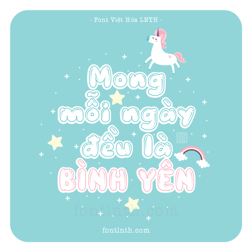 Font việt hóa LNTH Blobby Chug 1 Font việt hóa LNTH Blobby Chug