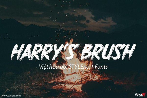 Font việt hóa SVN Harry’s Brush