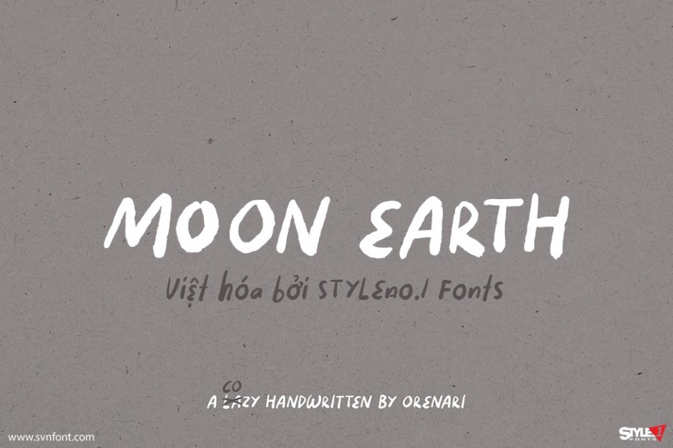 Font việt hóa SVN Moon Earth 1 Font việt hóa SVN Moon Earth
