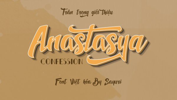 Font việt hóa Sayuri Anastasya Confession