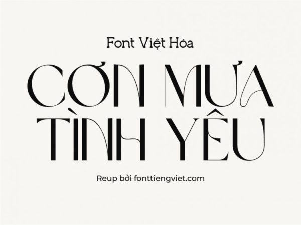 Font việt hóa VL Brown Sugar