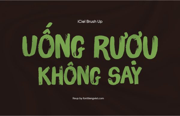 Font việt hóa iCiel Brush Up