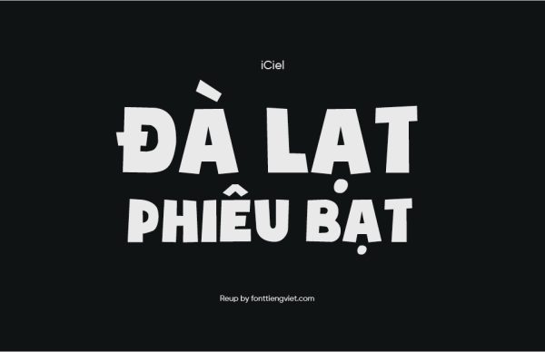 Font việt hóa iCiel Soup of Justice