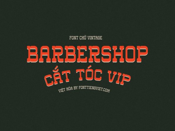 Font việt hóa 1FTV Vestern Carlo kiểu vintage retro