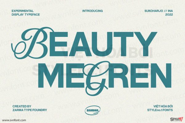 Font Việt hóa SVN Megren
