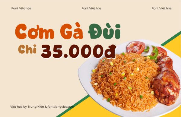 Font Việt hóa 1FTV VIP Cute Dino
