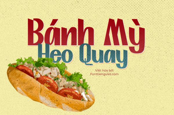 Font việt hóa 1FTV thiết kế ẩm thực 1