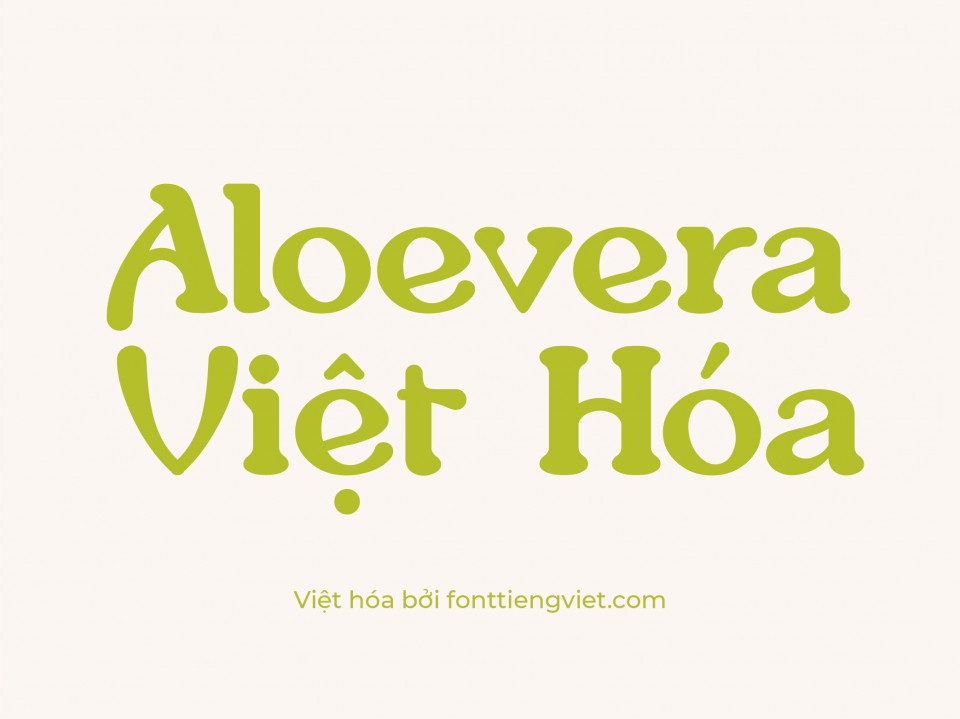 Font việt hóa 1FTV Aloevera 1 Font việt hóa 1FTV Aloevera