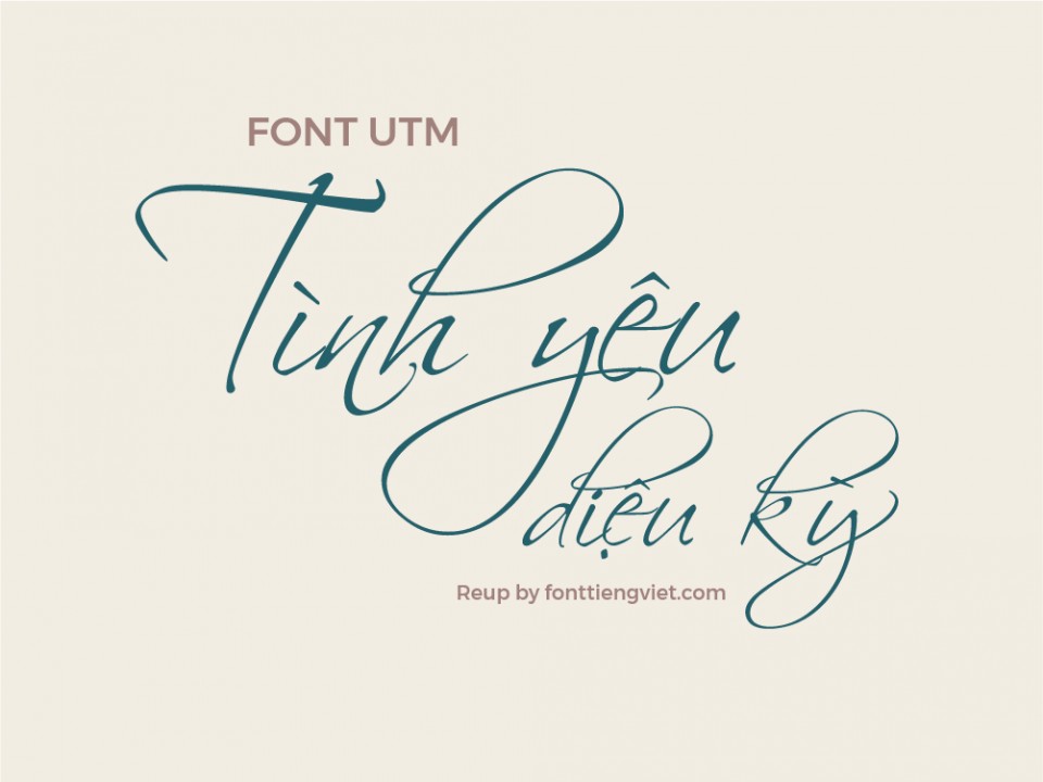 Font việt hóa UTM Scriptina KT