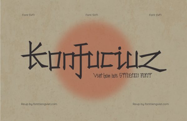Font Việt hóa SVN Konfuciuz