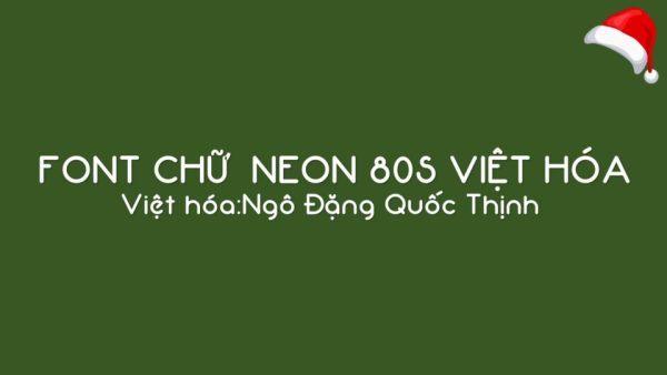 Font việt hóa Neon 80s