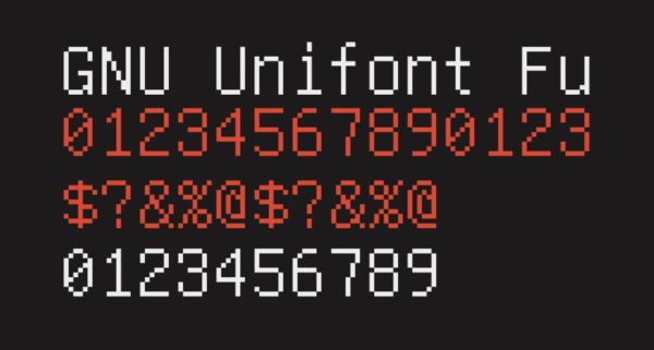 Font Pixel Tiếng Việt Unifont GNU