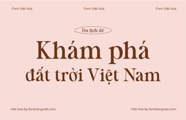 Font Việt hóa 1FTV VIP Scarlet Bradley Regular