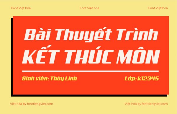 Font Việt hóa 1FTV VIP Aero