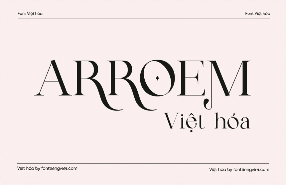 Font Việt hóa 1FTV VIP Arroem 1 Font Việt hóa 1FTV VIP Arroem