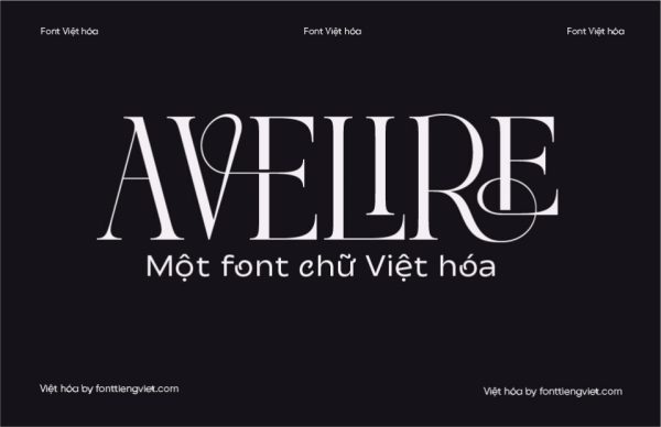 Font Việt hóa 1FTV VIP Avelire