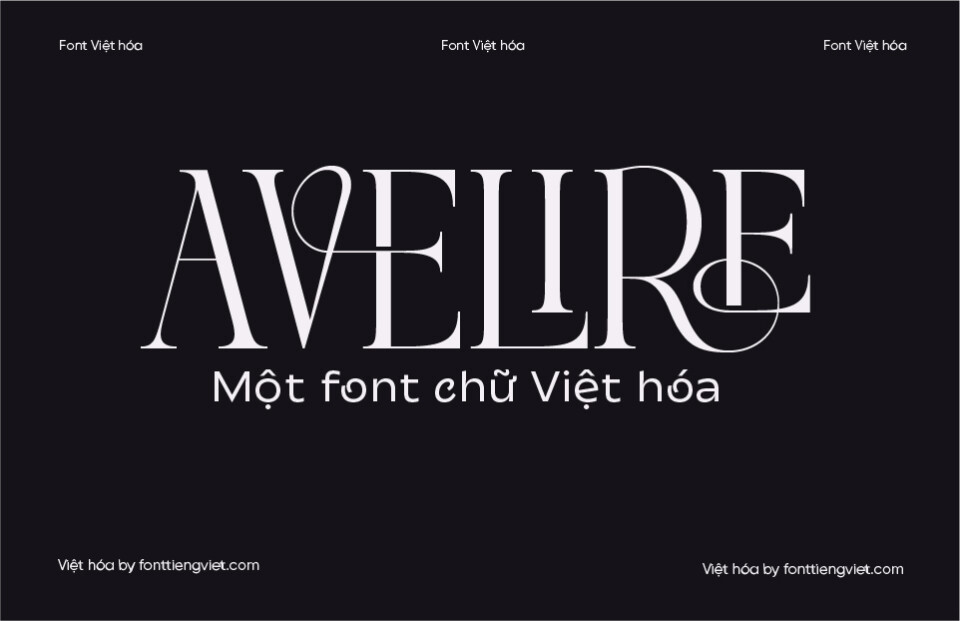 Font Việt hóa 1FTV VIP Avelire 1 Font Việt hóa 1FTV VIP Avelire