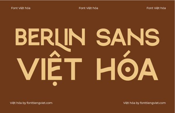 Font Việt hóa 1FTV VIP Berlin Sans
