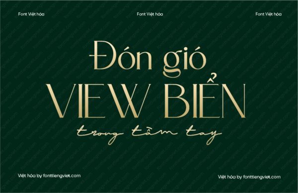 Font Việt hóa 1FTV VIP Borish – Font bất động sản, font spa thẩm mỹ