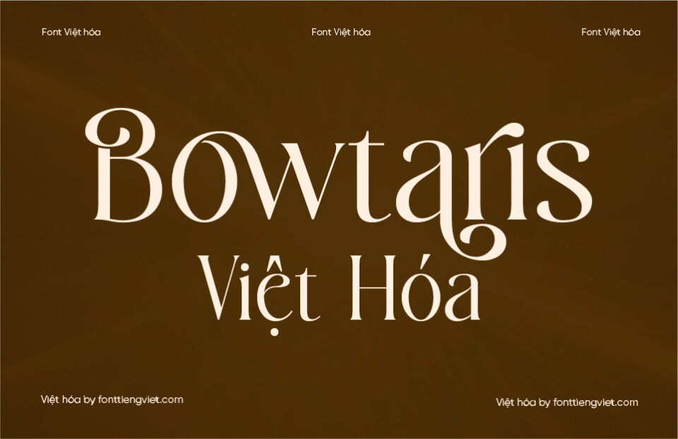 Font Việt hóa 1FTV VIP Bowtaris 1 Font Việt hóa 1FTV VIP Bowtaris