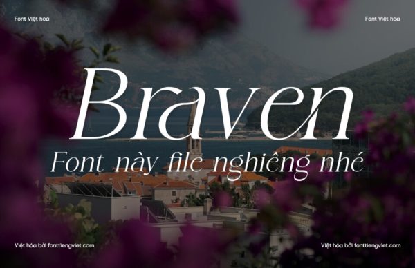 Font Việt hóa 1FTV VIP Braven Italic