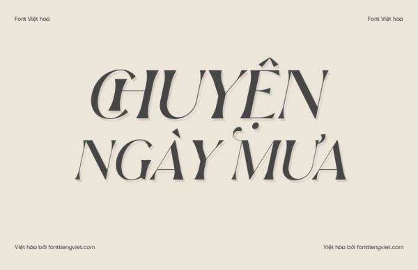 Font Việt hóa 1FTV VIP Brown Volky Italic