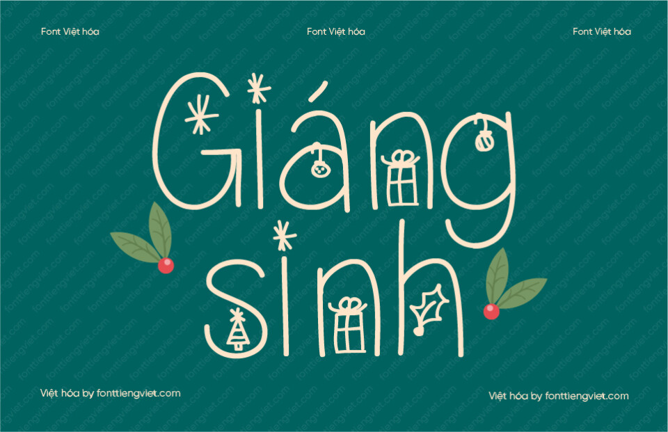 Font Việt hóa 1FTV VIP ChristmasEve 1 Font Việt hóa 1FTV VIP ChristmasEve