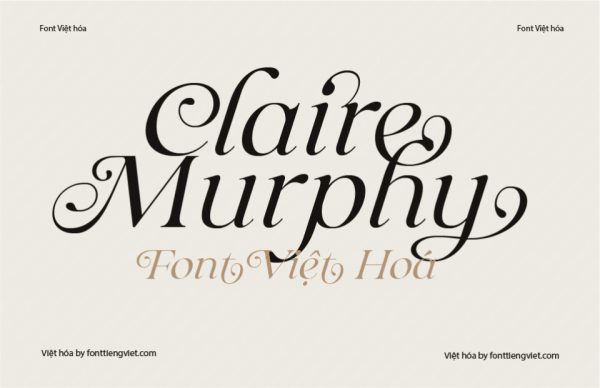 Font Việt hóa 1FTV VIP Claire Murphy