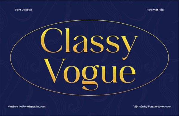 Font Việt hóa 1FTV VIP Classy Vogue