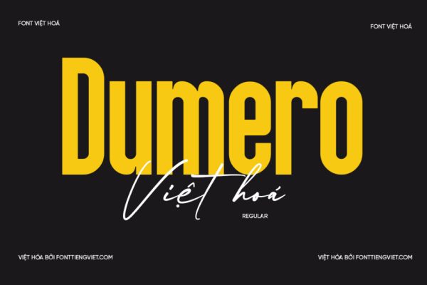 Font Việt hóa 1FTV VIP Dumero