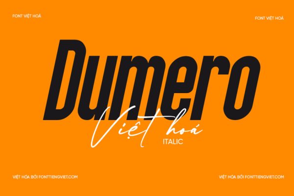 Font Việt hóa 1FTV VIP Dumero Italic