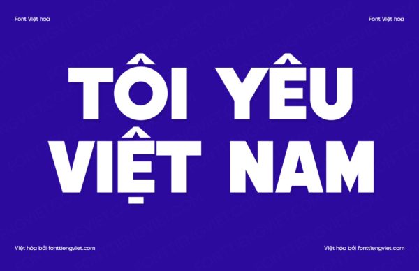 Font Việt hóa 1FTV VIP Edges