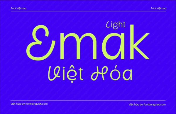 Font Việt hóa 1FTV VIP Emak Light