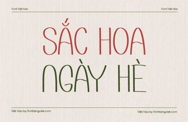 Font Việt hóa 1FTV VIP First Summer