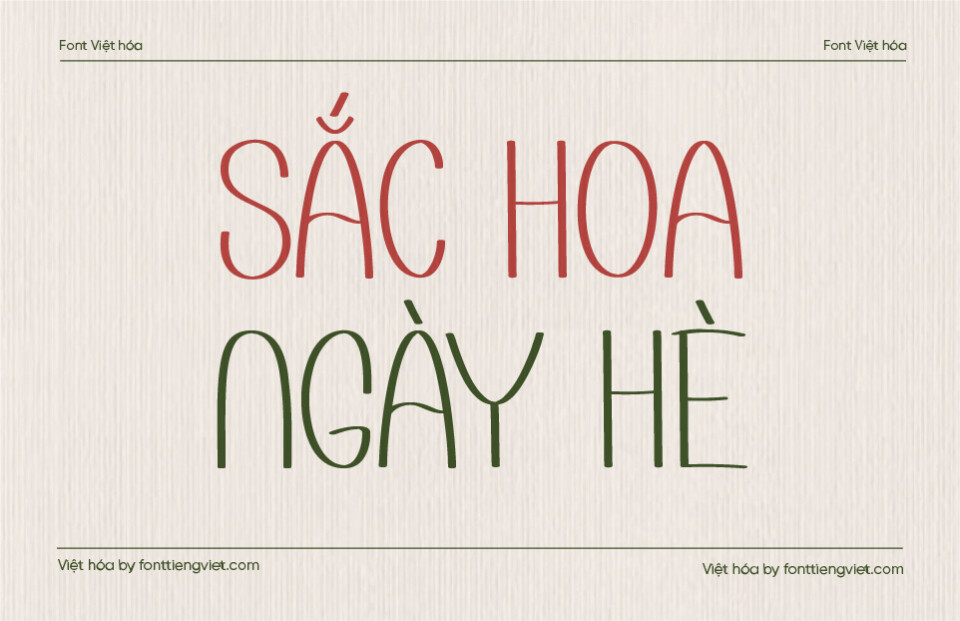 Font Việt hóa 1FTV VIP First Summer 1 Font Việt hóa 1FTV VIP First Summer