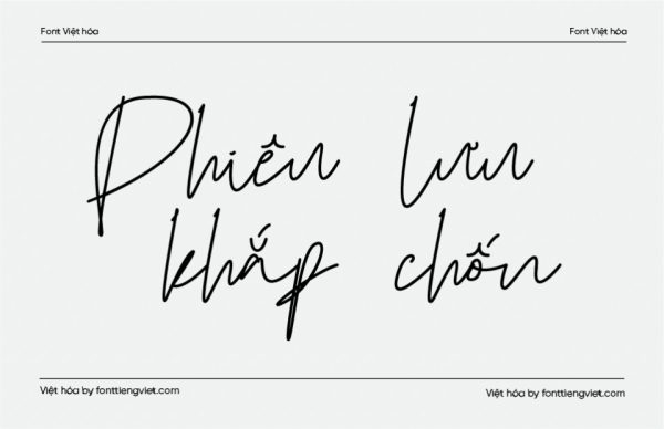 Font Việt hóa 1FTV VIP Kalmost – Chữ Ký Viết Tay Tinh Tế Cho Thiệp Cưới & Thiệp Mời