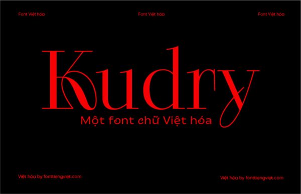 Font Việt hóa 1FTV VIP Kudry